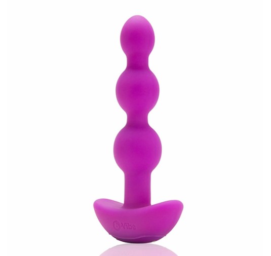 Koraliki analne wibrujące - B-Vibe Triplet Fuchsia